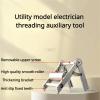 DEMCAY 86 Bottom Box Universal Wire Threading Aid Tool Pulley Cable Puller Electrician Adjustable Fast Wire Threading Auxiliary Tool (Color : 1pc) view 3