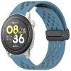 Lamshaw 20mm, 22mm Breathable Soft Silicone Magnetic Butterfly Clousure Sport Replacemet Band Straps Compatible with COROS Smartwatch (20mm Size Band, Blue) view 1