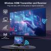 Anytrox Wireless HDMI Transmitter and Receiver 4K Decode 1080P Output, HDMI Wireless Extender, Plug & Play, Support 2.4/5GHz for Streaming Video and Audio to Monitor from Laptop/Pc/Tv Box (Black) view 2