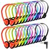 Yoley Classroom Headphones Bulk 54 Pack, Student On Ear Headsets, Comfy Swivel Earphones for Classroom, Library, School, Airplane, for Online Learning and Travel, Stereo Sound 3.5mm Jack (12 Colors) view 1