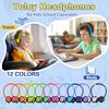 Yoley Classroom Headphones Bulk 54 Pack, Student On Ear Headsets, Comfy Swivel Earphones for Classroom, Library, School, Airplane, for Online Learning and Travel, Stereo Sound 3.5mm Jack (12 Colors) view 4