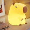 YuanDian Capybara Night Light - Adorable Silicone Lamp for Kids, Babies, Adults | Cute Capybara Gift, Nursery Bedroom Decor view 2