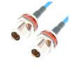 N Type Female to Female Jack Straight with 20in 50cm RG402 RG141 RG-402Blue Semi Flexible Jumper Low Loss Cable view 1