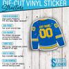 Hockey Personalized Sticker, Custom Name Number Ice Hockey Jersey Back Side Waterproof Die-Cut Vinyl Sticker Decal for Water Bottle, Phone, Laptop, Hockey Sticks Birthday Gifts Sports Lover for Men view 4