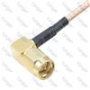 10x 20 SMA Male to Male Plug Right Angle 90 Degree connectorRG316 RG-316 RF Coax Pigtail Jumper Cable 20inch 50cm view 3
