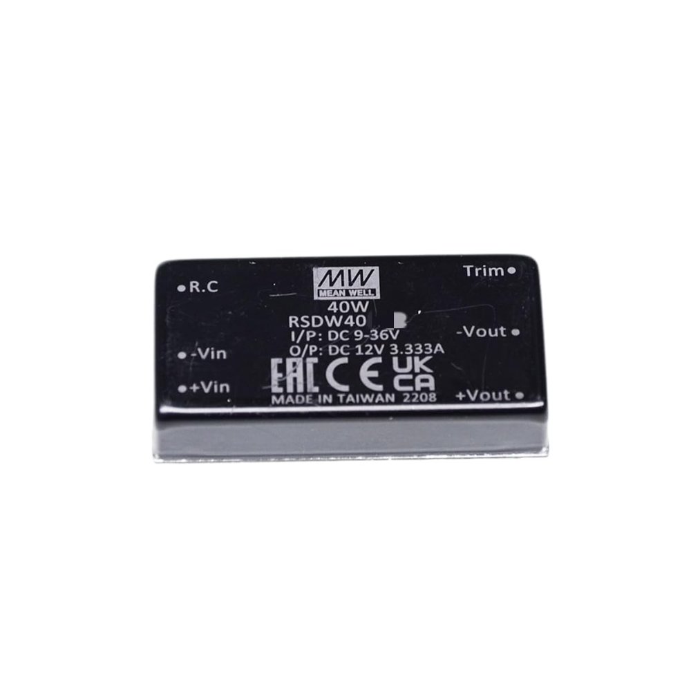 Mean Well RSDW 40W 3.3V 10A Power Supply Converter RSDW40G-03 DC-DC 2"1" Package Single Output Switching Power Supply Driver Transformer