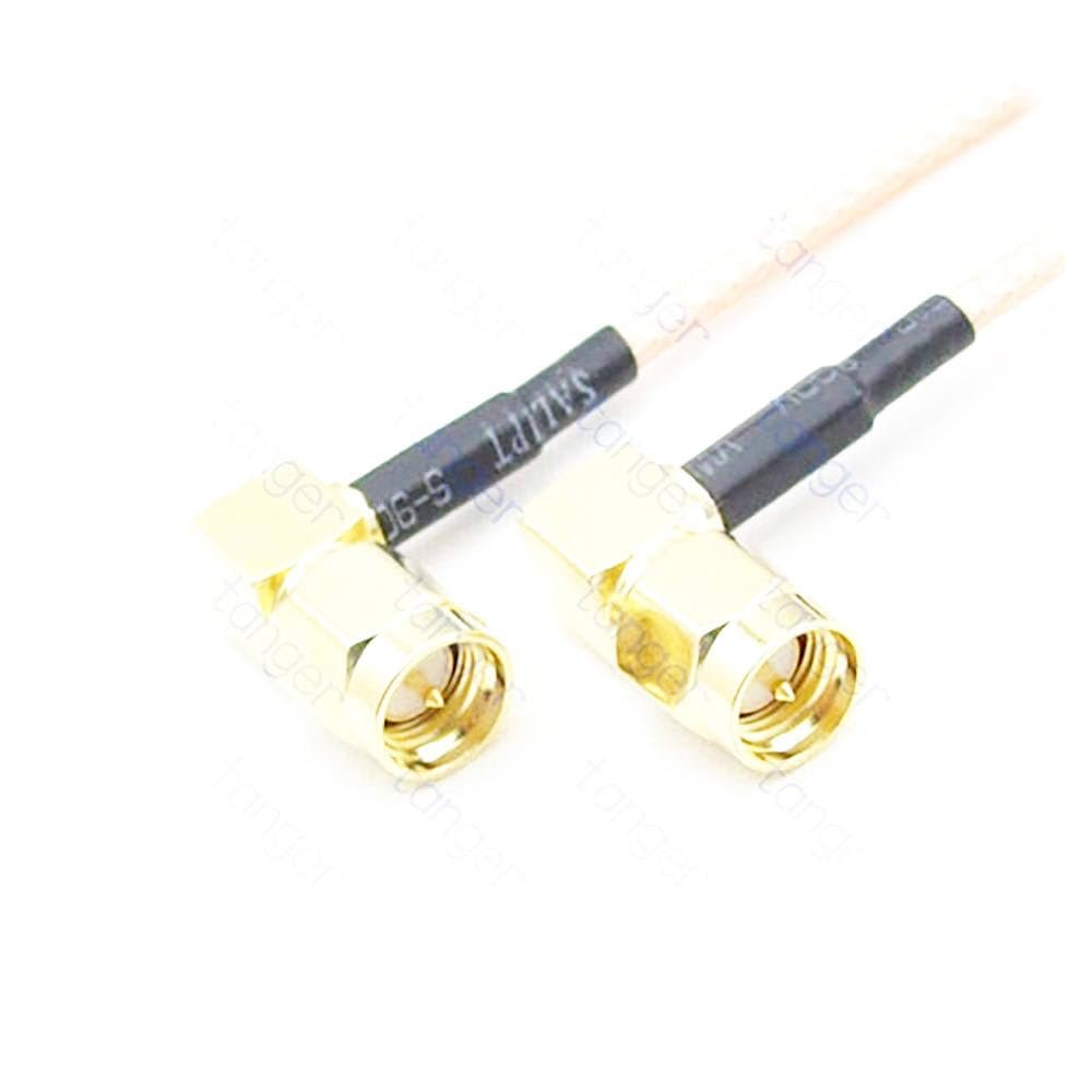 10x RG316 SMA Male to Male Plug Double 90 Degree Right Angle Connector RF Coax Pigtail RG-316 Cable 20 inch 20" 50cm