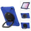 360  Rotation Portable Case for Fire HD 10 2023 10.1 inch Tablet, Rugged Case Rotating Stand Hand Strap Shoulder Carrying Strap Outdoor Cover,Blue view 4