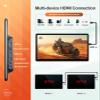 Seventour 15.6 inch 4K Android Portable Car TV Headrest Monitor Tablet for Cars Back seat, Support Phone Wireless mirroring Touch Screen,with WiFi/Bluetooth/HDMI/USB/FM/Multimedia Video Player view 4