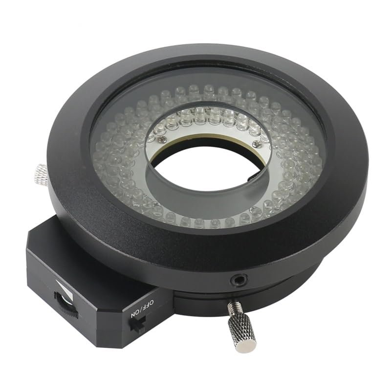 120PCS Brightness Adjustable Microscope Polarizing LED Ring Light for Stereo Microscope Polarized Ring LED Illminator 110-240V (Color : A), ASDEHH231
