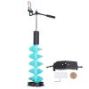 gernie Electric Ice Auger Kit, 8in Rotation Diameter Incisive Blade Ice Drill Auger with Positioner Extension Rod, Ice Fishing Auger Unversial Adapter for Ice Fishing Enthusiasts, gerniephfyin6oev view 1