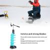 gernie Electric Ice Auger Kit, 8in Rotation Diameter Incisive Blade Ice Drill Auger with Positioner Extension Rod, Ice Fishing Auger Unversial Adapter for Ice Fishing Enthusiasts, gerniephfyin6oev view 4