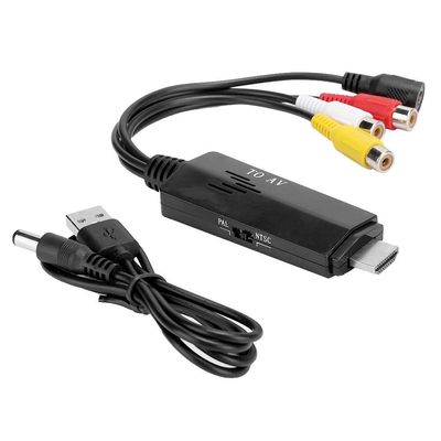 Pilipane Converter Male to Female HDMI to AV HD Video Converter Adapter,Male to Female Cable for TV VHS VCR DVD VCR Cable,Av Hd Video Converter Adapter Male to Female Cable
