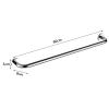 AthuAh Towel Ring, Towel Rail for Bathroom, Stainless Steel Towel Bar Rail-60 cm/23.6 in,Round Towel Bar Bail Rack Bathroom or Kitchen Accessory,Screws Mounting,Polished Silver Finish view 3
