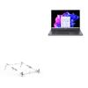 BoxWave Stand and Mount Compatible with Acer Swift Go 16 - Pocket Aluminum Stand 3-in-1, Portable Multi Angle Viewing Riser - Metallic Silver view 1