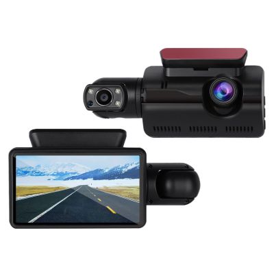 Strenagile Dash Cam Front and Rear with Night Vision, Dash Camera for Cars - 170 Wide Angle, HD 1080P, 24-Hr Parking Monitor, Accident Lock, Loop Recording