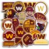 20PCS Washington Stickers Pack Commander  Washington Football and Rugby Decals for Water Bottle, Laptop, Car, Helmet, Scrapbook  Waterproof Vinyl Washington Gifts for Kids Teens Adults Fans view 1