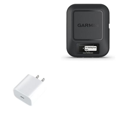 BoxWave Charger Compatible with Garmin inReach Messenger - PD GAN miniCube (30W), 30W Tiny PD GAN Type-C Wall Charger - Winter White