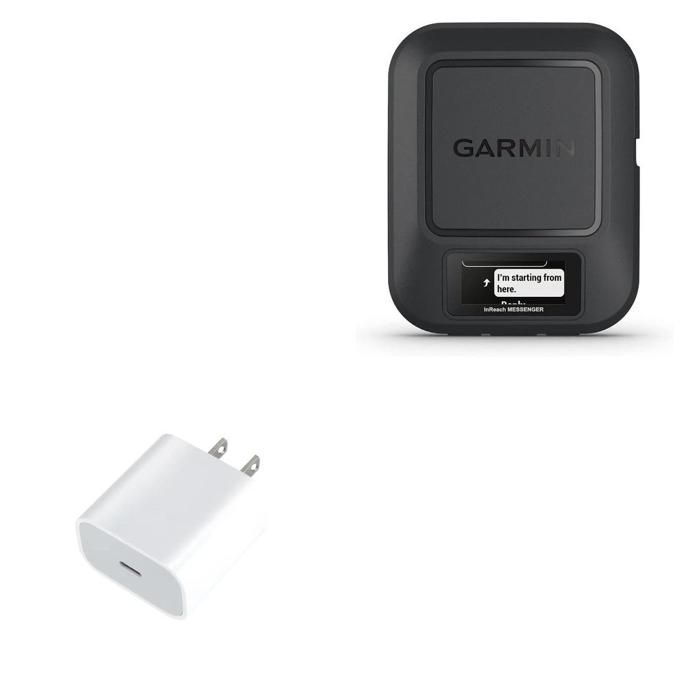 BoxWave Charger Compatible with Garmin inReach Messenger - PD GAN miniCube (30W), 30W Tiny PD GAN Type-C Wall Charger - Winter White