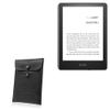 BoxWave Case Compatible with Amazon Kindle Paperwhite Kids - Nero Leather Envelope, Leather Wallet Style Flip Cover view 1