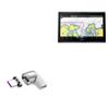 BoxWave Adapter Compatible with Garmin GPSMAP 9019 - MagnetoSnap PD Angle Adapter, Magnetic Charging Connector Device Saver - Metallic Silver view 1