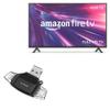 BoxWave Smart Gadget Compatible with Amazon Fire TV 2 Series (32 in) - AllReader SD Card Reader, microSD Card Reader SD Compact USB - Jet Black view 1
