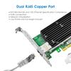 10Gb PCI-E NIC Network Card,Single Copper RJ45 Port with Intel X540-T1 Controller,PCI Express v3.0 X8,Ethernet Adapter for Windows Server/Windows/Linux/ESX,Compare to Intel X540-BT1 view 2