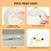 YuanDian Dodo Duck LED Night Light - Cute Silicone Duck Lamp for Bedrooms, Living Room - Rechargeable, Touch Sensor Bedside Table Lamp view 4