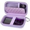 MP3 & MP4 Player Case for SOULCKER/G.G.Martinsen/Grtdhx/iPod Nano/Sandisk Music Player/Sony NW-A45 and Other Music Players with Bluetooth. Fit for Earbuds, USB Cable, Memory Card - Purple view 1