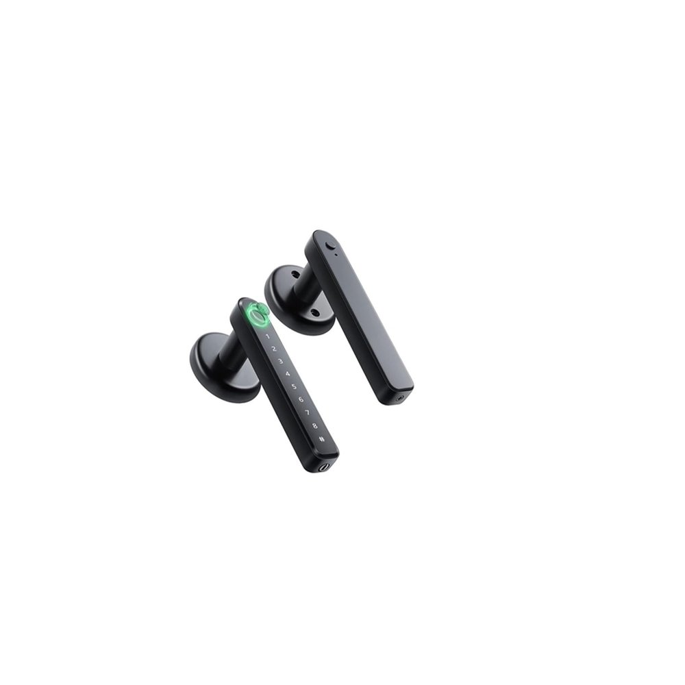 MiJob Fingerprint Smart Door Lock Door Knob with Keypad Keyless Entry Door Lock with Handle for Home Hotel Office Apartment