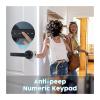 MiJob Fingerprint Smart Door Lock Door Knob with Keypad Keyless Entry Door Lock with Handle for Home Hotel Office Apartment view 2