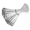 60/20Pcs Stainless Steel Cable Ties Reusable Self-Sealing Fastening Metal Cable Organizer (Color : 40PCS, Size : 4.6X300MM) view 1