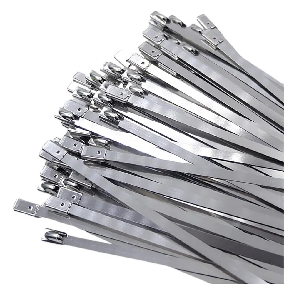10/200Pcs Stainless Steel Cable Ties Reusable Self-Sealing Fastening Metal Hardware Cable Organizer (Color : 30 pcs, Size : 4.6x800mm)