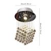 Modern Chandeliers Crystal, Simplicity Crystal Chandelier Interior LED Pendant Light Modern Children's Room Bedroom Ceiling Hanging Lamp Home Foyer Hallway Balcony Suspended Light Fixture D9.85in view 2