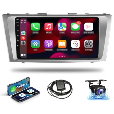 Leadfan Android Car Stereo for Toyota Camry 2006-2011 with Apple CarPlay & Android Auto HD Touch Screen Radio in-Dash Car WiFi GPS Navigation, Back-up Camera, Bluetooth, Voice Control, SWC, USB