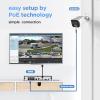 PANOOB 4K Security Camera System 8 Channel, 4X 8MP Wired Security IP Bullet Camera wih AI Human Vehicle Detection, 2-Way Audio, Spotlight Smart Color Night Vision, 4K 8CH NVR 2TB HDD, PB65A0408-8MD view 2