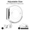 Amzpas Nylon Bands for Xiaomi Mi Band 5 / Mi Band 6, 3 Pack Soft Cloth Watch Straps Adjustable Breathable Replacement Wristbands for Women Men, Pink Sand/Mint Green/Seashell view 4