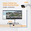 PANOOB 8 Channel Security Camera System, 8PCS 5MP IP Bullet PoE Camera with 2 Way Audio, Smart Dual Lights Color Night Vision, AI Human Detection, Remote Access, 4K 8CH NVR 2TB HDD, PB65A0808-5MD view 2