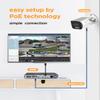 PANOOB 16 Channel Security Camera System 4TB HDD, H.265 12PCS 5MP PoE Commercial IP Bullet Camera, Smart Color Night Vision, 2 Way Audio Talking, AI Human Detection, Remote Access, PB65A1216-5MD view 2