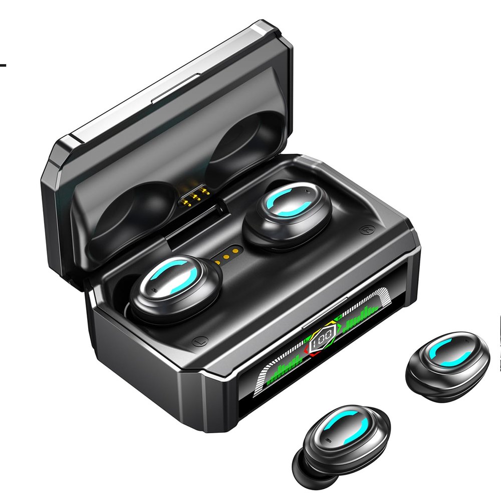 2024 New Version True Wireless Bluetooth Earbuds in-Ear Headphones Headset with Charging Case Compatible with Apple & Android, Dual Connect, Built-in Microphone, Stereo Sound - Model 2