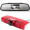Navinio New Version Car Third Roof Top Mount Brake Lamp Camera Brake Light Rear View Backup Camera+4.3" Reverse Screen for Chevrolet Express GMC Savana Vans Exporer Vans Cargo view 1