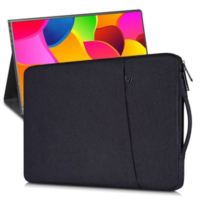 15.6-16.1 Inch Portable Monitor Sleeve Case for CAPERAVE KYY MNN VILVA InnoView ZSCMALLS QQH FANGOR HONGO CNBANAN ViewSonic, ASUS ZenScreen ACER Laptop External Display Travel Carrying Bag
