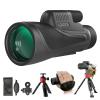 15x56 HD Monocular Telescope High Powered for Adults with Smartphone Adapter, High Powered Monocular Scope with Clear Low Light Vision for Star Watching, Bird Watching, Hiking, Concert view 1