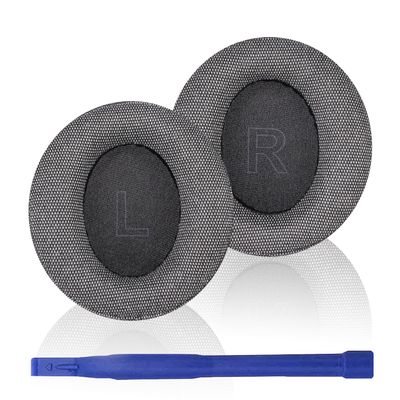 Adhiper Replacement Earpads for Anker Soundcore Life Q30 / Q35 Headphones,Durable Upgraded Linen Q30 Headphone Earpads, Q35 Replacement Earpads Cushions with Soft Memory Foam(Gray)