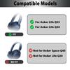 Adhiper Replacement Earpads for Anker Soundcore Life Q30 / Q35 Headphones,Durable Upgraded Linen Q30 Headphone Earpads, Q35 Replacement Earpads Cushions with Soft Memory Foam(Gray) view 2