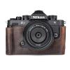 MUZIRI KINOKOO Z f Zf Case, Genuine Leather Protective Half Case Compatible for Z f/Zf Camera - with Opening Bottom and Hand Grip Design - Coffee view 1