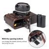 MUZIRI KINOKOO Z f Zf Case, Genuine Leather Protective Half Case Compatible for Z f/Zf Camera - with Opening Bottom and Hand Grip Design - Coffee view 3