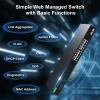 GoodTop 16 Port 2.5Gb Smart Managed Switch,16 x 2.5GbE Ports,2 x 10G SFP+,Easy Web Managed with Link Aggregation/VLAN/QOS/DHCP Client, Metal Fanless Home Lab Network Switch,1U Rack Mounted view 4
