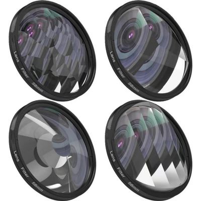 ZGYDNM Camera Filter Kaleidoscope Special Effects Photography Accessories SLR Lens Prism (Color : 58mm 3 Prism, Size : Add 62mm Adapter)