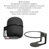 flexman Speaker Wall Mount, Aluminum Alloy Wall Mount for HomePod 2, Heavy Duty Speaker Mount for Homepod 2nd (Black) view 3